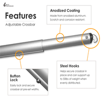 Nouvelle Conception Certifiée : Système de Support Télescopique en Aluminium pour Rideaux et Toiles de Fond de Mariage, Idéal pour la Décoration et les Événements, Réglable