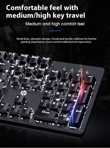 Bàn phím cơ RGB Backlit trục màu xanh độ trễ cực thấp văn phòng chơi game lựa chọn hiệu quả chi phí - Product Image 6