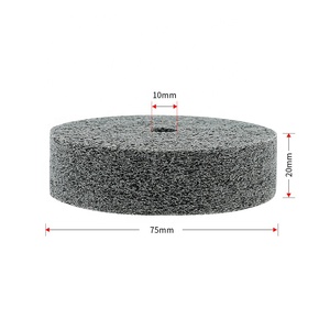 75mm繊維研磨パッド研磨ホイール中グリットアングルグラインダー金属加工ファウンドリポリッシャー用の互換性のあるディスク形状 - Product Image 4