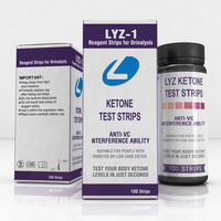 Muestra gratis de cetosis 0-16 mmol/L de tiras de análisis de orina cetona análisis Kit