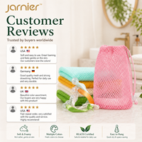 Sac de Savon en Filet de Nylon Africain Personnalisé en Gros, Éponge de Bain Exfoliante du Ghana avec Cordon en Ruban