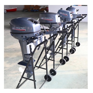 Folding Marine Outboard Motor Trolley &amp; <strong>Engine</strong> Display <strong>Stand</strong> 20HP Capacity 1000x540mm - Product Image 2