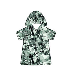 Camiseta de Manga Corta para Bebé Niño con Estampado de Hojas Personalizado BT1738, Sudadera con Capucha de Verano - Product Image 2