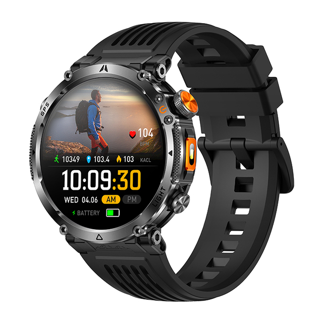 2026 HT42 Smart Watch for Men 1.7 Inch IPS Screen GPS Sports Smartwatch 3ATM Waterproof Wireless Call 850mAh Large Battery