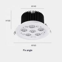 Focos giratorios Ajustable Led Empotrable Downlight Mostrador Escaparate Joyería Tienda Iluminación
