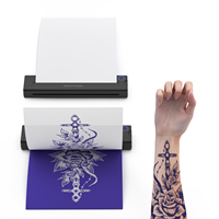 Impresora de Tatuajes Luck Jingle, Impresora Térmica de Plantillas A4 sin Tinta, Conexión USB, Papel Térmico de 203dpi para IOS, Android y Mac