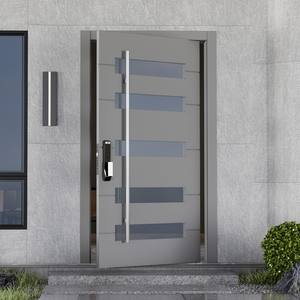 Fabricant chinois de premier plan, portes extérieures pré-assemblées sur mesure, portes d'entrée, portes extérieures pivotantes résistantes aux ouragans à Foshan - Product Image 4