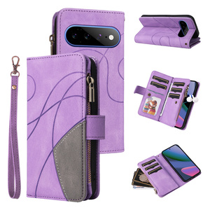 Étui portefeuille à rabat avec 9 emplacements pour cartes pour Google Pixel 10A/9A/11 <span class=keywords><strong>Pro</strong></span> XL, étui de protection pour cartes de crédit pour Sony <span class=keywords><strong>Xperia</strong></span> 1VIII - Product Image 4