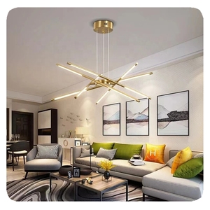 Lampadario a LED in oro nordico moderno in ferro lampada a sospensione per soggiorno sala da pranzo cucina camera da letto Loft decorazione per la casa - Product Image 3