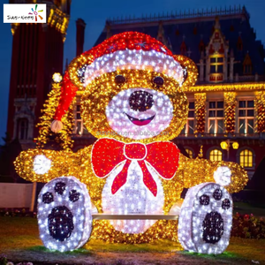 Lumière extérieure LED motif ours, décorations extérieures pour Noël et la Saint-Valentin - Product Image 6