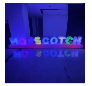 Personalizzato gigante gonfiabile 3d segno lettere pubblicità illuminazione a led lettera gonfiabile modello per evento