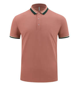 Polos suaves y cómodos para hombre de 200gsm al por mayor, camisetas de trabajo de algodón piqué con estampado bordado personalizado para hombre - Product Image 3
