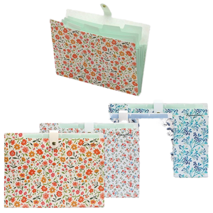 24/48S 7-túi mở rộng tập tin tổ chức PP đàn hồi đóng cửa A6/A5/A4 Kích thước khuôn mẫu ví thư mục TGP mô hình 3262 nhiều - Product Image 4