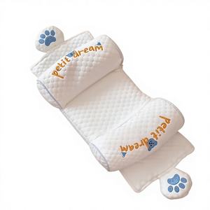 <span class=keywords><strong>Oreiller</strong></span> oblong sur mesure en coton pur tricoté, inclinable, amovible, lavable, doux pour le sommeil et l'allaitement - Product Image 1