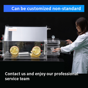 Hộp Găng Tay Acrylic Hộp Găng Tay Chân Không Giá Rẻ Hộp Vận Hành Pmma Áp Suất Âm Phòng Thí Nghiệm Hộp Kín Khí Trơ Để Bàn - Product Image 5