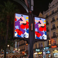Affichage LED extérieur P3, panneau LED mural à poteau, LED couleur pleine, économie d'énergie