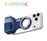 COMITOK Poignée magnétique pour appareil photo de téléphone avec télécommande de zoom, pour agents OEM, vente en gros, utilisation sur bureau, compatible Android et