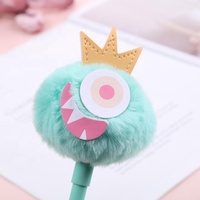 Bolas de pelúcia para cabeça de animais, moda, bonito, design de animal, promoção, bola de pele, monstro de olhos, presente