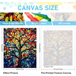 Kit di Pittura a Numeri per Principianti e Adulti, Natura Morta Colorata Moderna per Studio o Camera, Pittura Acrilica per Decorazione Murale - Product Image 6