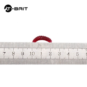 100 pièces/sac Appât de pêche souple lumineux de haute qualité en gros, type ver de farine/larve, biomimétique, <span class=keywords><strong>2</strong></span>,4 cm 0,4 g - Product Image 4