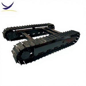 3 tonnes 4 tonnes 8 tonnes 10 tonnes pièces de machines de construction sur chenilles pelle <span class=keywords><strong>chenille</strong></span> plate-forme en caoutchouc acier piste train d'atterrissage - Product Image 1
