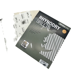 Indasa OEM Médio Dureza Quadrado Branco Látex Papel Abrasivo Lixa 230x280mm para Moagem - Product Image 1