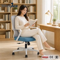 Chaise Ergonomique de Bureau à Domicile avec Contrôle de la Tension d'Inclinaison Certifiée BIFMA, Siège de Bureau Confortable et Durable pour Salle d'Étude et Projets (Vente en Gros)