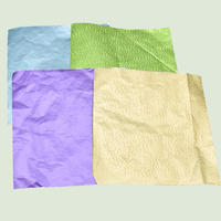 Papier d'emballage pour chocolat en feuille laminée de pâte de bois imprimée multicolore de qualité alimentaire, dernière génération, alliage 8011 à tempérament doux