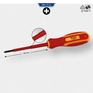 HERRAMIENTAS BRILLANTES-BT068008 Destornillador VDE Cruz PH Phillips - EAN 4042146869031 1000V DESTORNILLADORES AISLADOS - Product Image 2