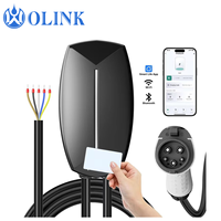 Borne de recharge murale pour véhicule électrique OLINK AC EVSE 32A avec contrôle par application, compatible GBT NACS Niveau 2, 7kW
