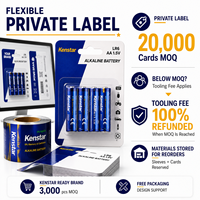 Piles alcalines ultra-performantes AA 1,5 V LR6 AM-3, piles primaires OEM/ODM, étiquette privée, piles en vrac provenant d'une usine OEM avec certifications CE et KC