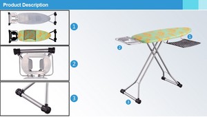Trung Đông thị trường đầy đủ sắt bảng bàn ủi 44 "x 15" kích thước đầy đủ kim loại sắt Hội Đồng Quản trị với sắt vuông còn lại - Product Image 3