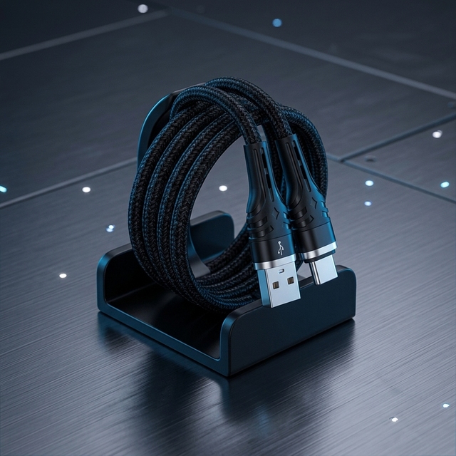 Premium Nylon Braided USB Charger Cable USB a to Type C Heavy Duty Fast Charging Data Cable