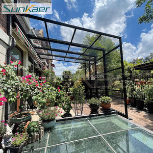 Cubierta de patio de alta calidad, techo de aluminio, techo corredizo de vidrio retráctil que se puede abrir, techo de <span class=keywords><strong>lona</strong></span> retráctil, cubierta de jardín de Sunroom de <span class=keywords><strong>Pvc</strong></span> - Product Image 4