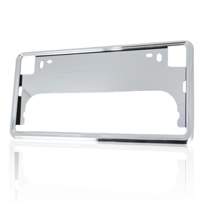 Cadre de plaque d'immatriculation universel chromé japonais, support de plaque d'immatriculation, cadre de plaque d'immatriculation en plastique chromé - Product Image 2