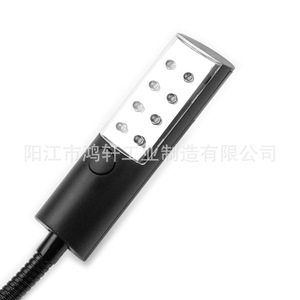 Lampe de camping à LED avec clip, alimentée par batterie, éclairage extérieur portable, 57 cm, noir Hx L001 - Product Image 3