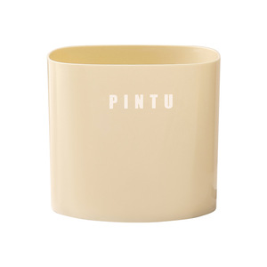Pintu Cylindrical Trash Can Milky White Open Indoor Waste <b>Bin</b> for Home Office Desk Living Room Storage - Product Image 1