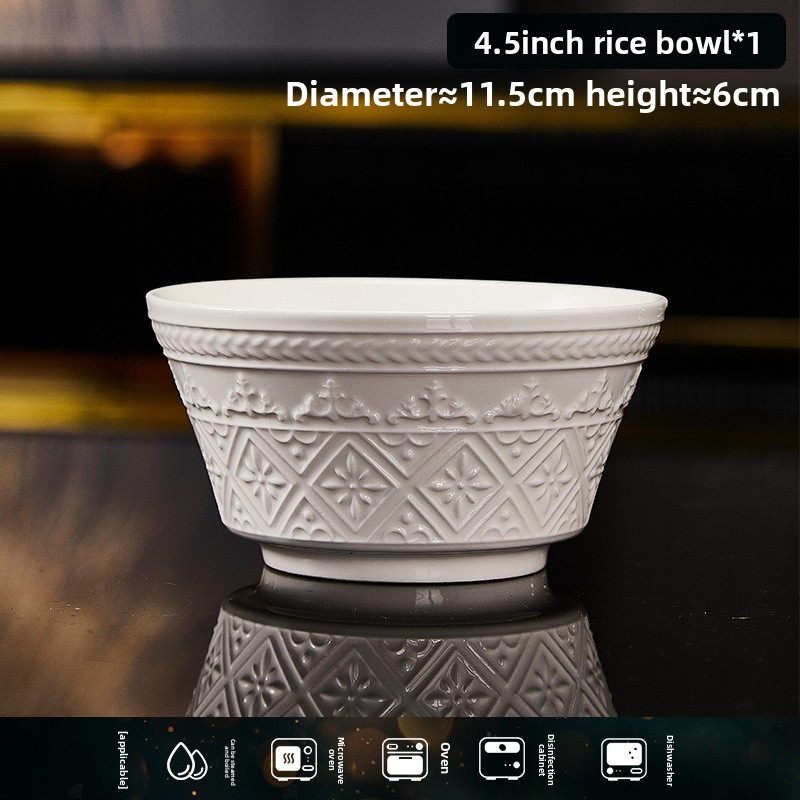 Bol de riz rond de 4,5 pouces