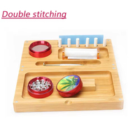 Accessoires de cuisine antidérapants, plateau en bambou pour hôtel, café, gâteaux, plateau roulant en bois, rangement pour tabac