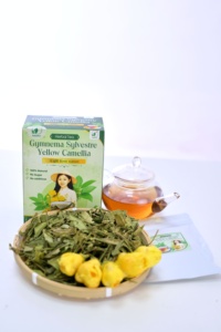 Sachets de thé aux herbes biologiques de Gymnema Sylvestre et de Camélia Jaune vietnamiens séchés à froid pour rituel quotidien, marque privée disponible - Product Image 4