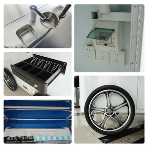 Prosky Mobile Kitchen Fully Equipped Mobile Pizza Ice Cream <strong>Fast</strong> <strong>Food</strong> <strong>Cart</strong> With Full Kitchen for Sale - Product Image 2