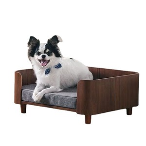 เตียงไม้ยกพื้นสำหรับสัตว์เลี้ยงในบ้าน แบบถอดซักได้ ระบายอากาศดี เหมาะสำหรับลูกแมวและสุนัข - Product Image 1