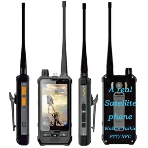 厂家直销4英寸八核4g安卓加固卫星手机，带全球定位系统NFC DMR Waikie-Talkie和PTT功能智能手机