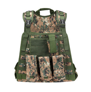 Chenhao Light Weight Tactical <strong>Vest</strong> <strong>Black</strong> Tactical Body <strong>Plate</strong> <strong>Vest</strong> Adjustable Breathable Weighted <strong>Vest</strong> for Hunting Training Game - Product Image 2