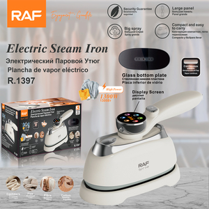 <span class=keywords><strong>Ferro</strong></span> <span class=keywords><strong>da</strong></span> <span class=keywords><strong>Stiro</strong></span> a Vapore Elettrico RAF 1300W con Display, Vapore Continuo, Piastra in Vetro per Casa, Hotel, Viaggi R.1397 - Product Image 3
