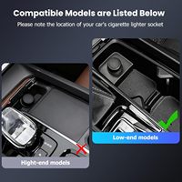 Hub USB Volvo XC60/XC90/S90/V90/S60/V60, station d'accueil pour console centrale avec charge rapide, câbles rétractables doubles, chargeur de voiture