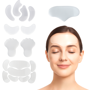 Organic <b>Silicone</b> Beauty Sticker <b>Face</b> Anti-Wrinkle Sheet Facemask Pads with Moisturizer for Wrinkle Prevention - Product Image 1