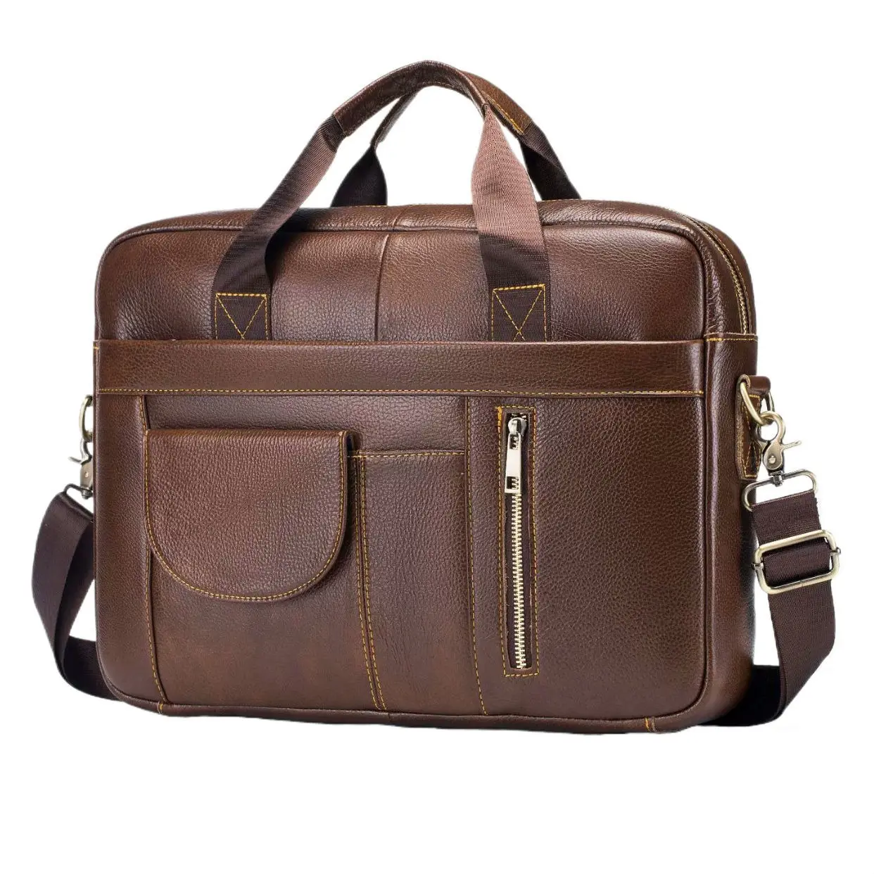 Fashion Wholesale Men'S Handbags Business Bags And Genuine Leather Briefcases For Lawyers