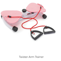 Appareil de torsion de la taille portable KDST en acier avec cordes de traction - Équipement d'exercice ABS antidérapant et écologique, capacité 120 kg