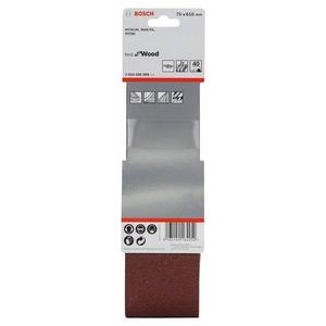 BOSCH - 2608606094 Jeu de bandes abrasives X440 75x610mm (3 pièces) -EAN 3165140164306 ABRASIFS PAPIERS ABRASIFS - Product Image 2